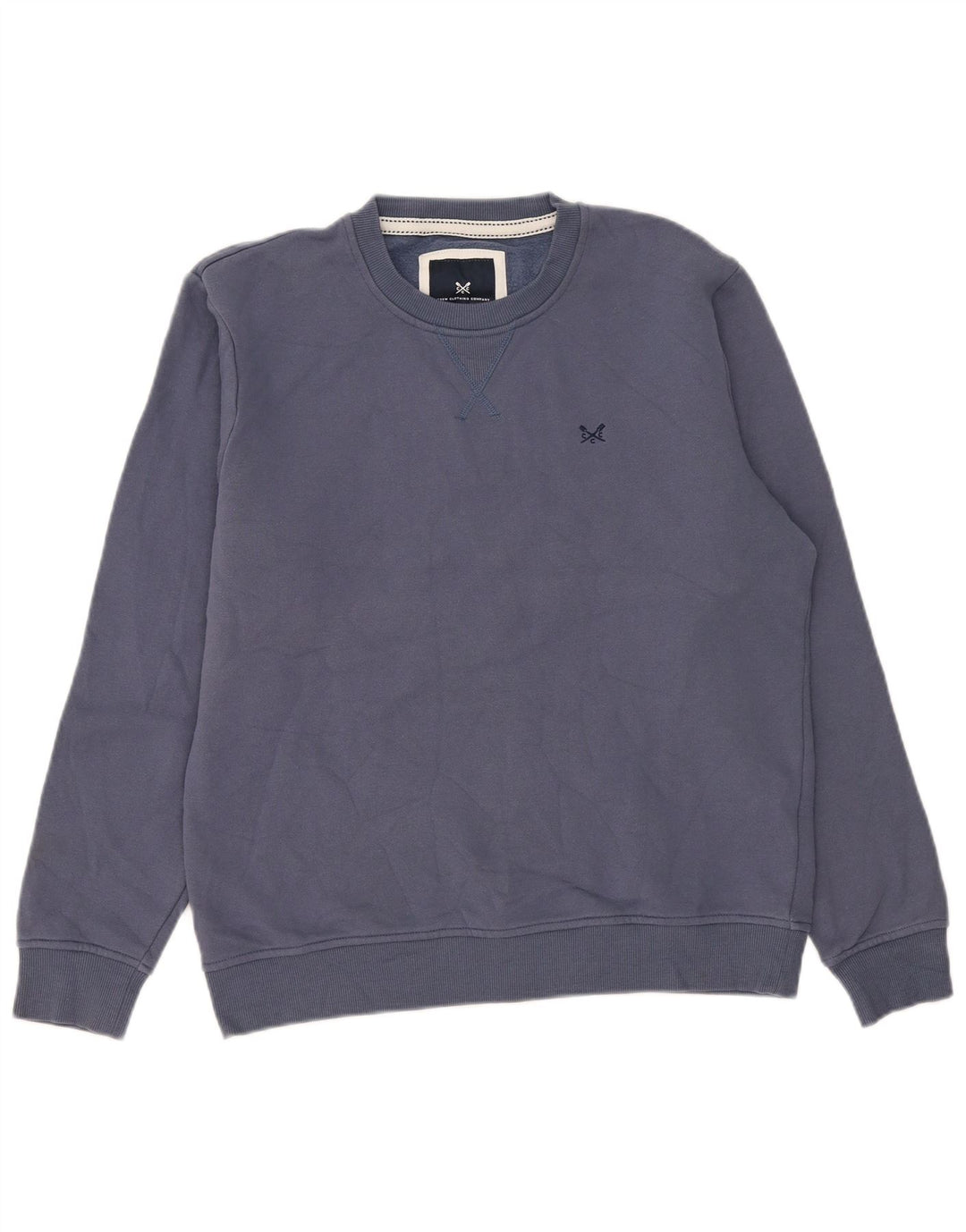 Crew Clothing - Sudadera para hombre, color azul medio, algodón
