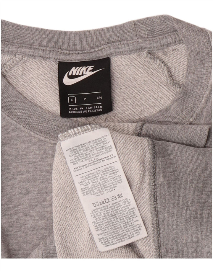 Nike - Sudadera extragrande para mujer, talla 10, algodón moteado gris pequeño