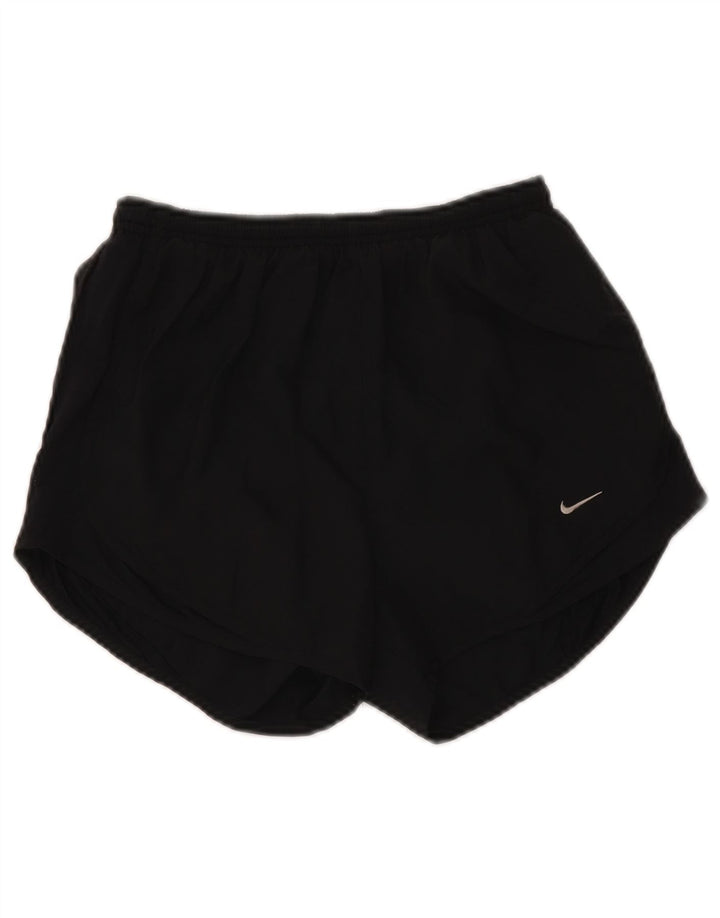 Nike Pantalones cortos deportivos Dri Fit para mujer UK 8 Small Poliéster negro