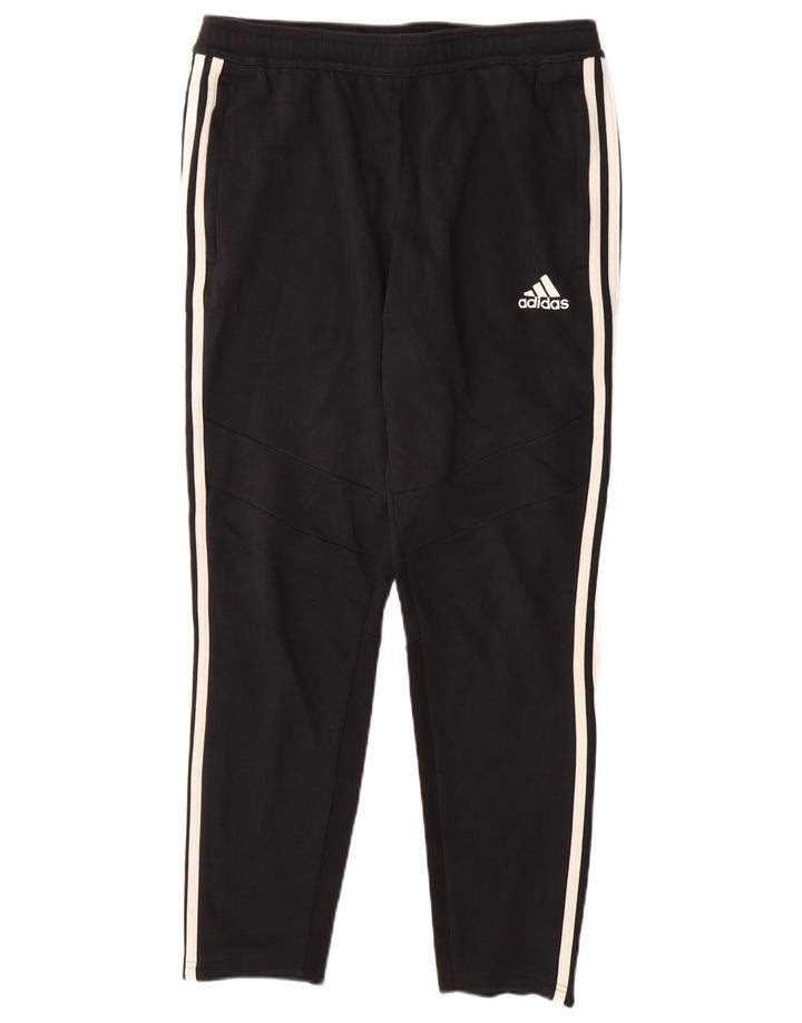 Pantalones de chándal ADIDAS para hombre, algodón negro mediano