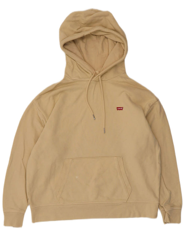 Levi's Sudadera con capucha para mujer UK 46 Large Beige Cotton