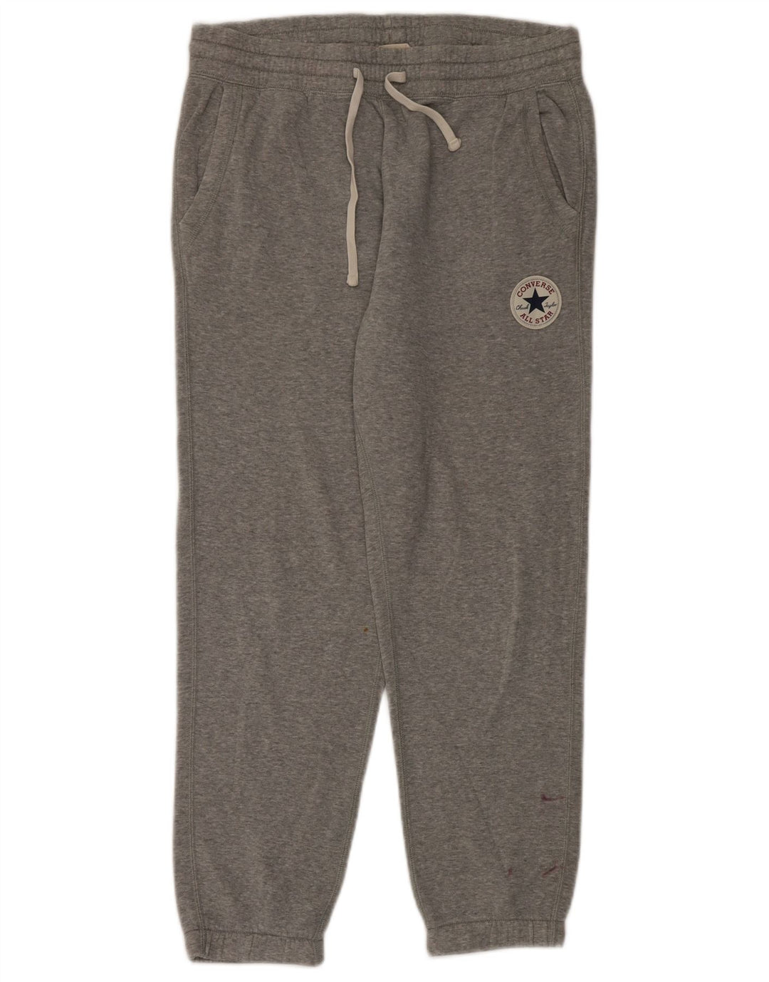 Pantalones Converse Hombre Joggers Gris Medio Algodón