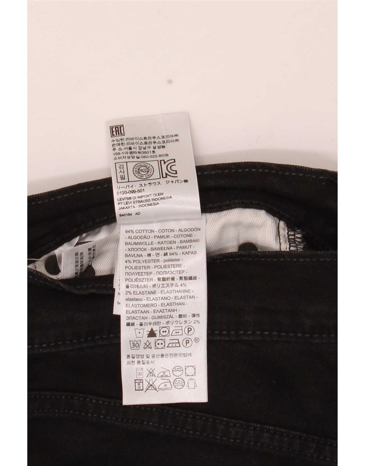 Levi's Hombre 511 Slim Jeans W32 L29 Algodón Negro