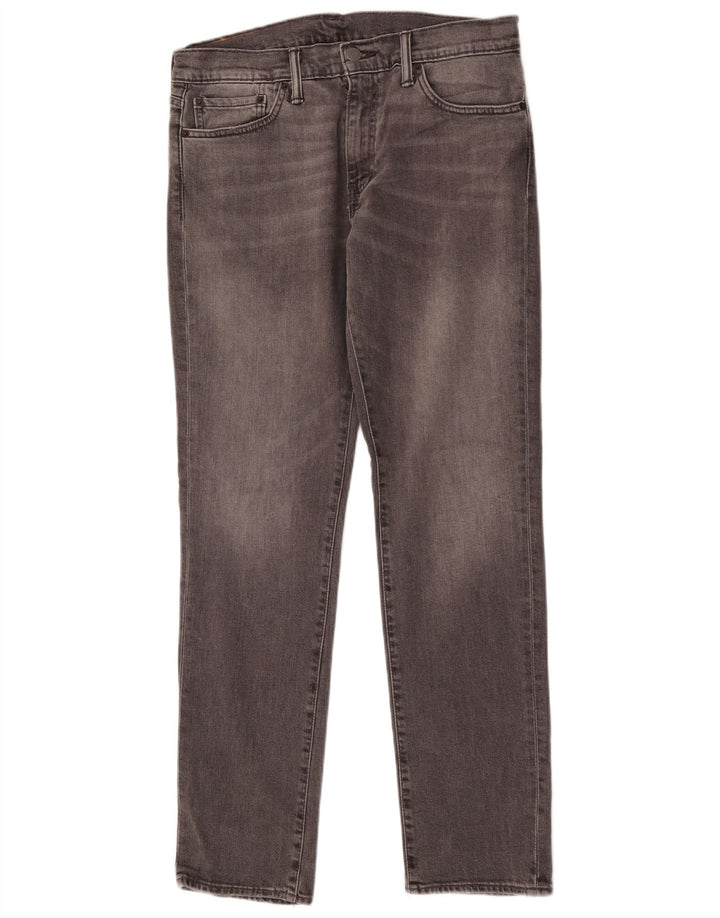 Levi's Hombre 511 Slim Jeans W33 L32 Algodón Gris