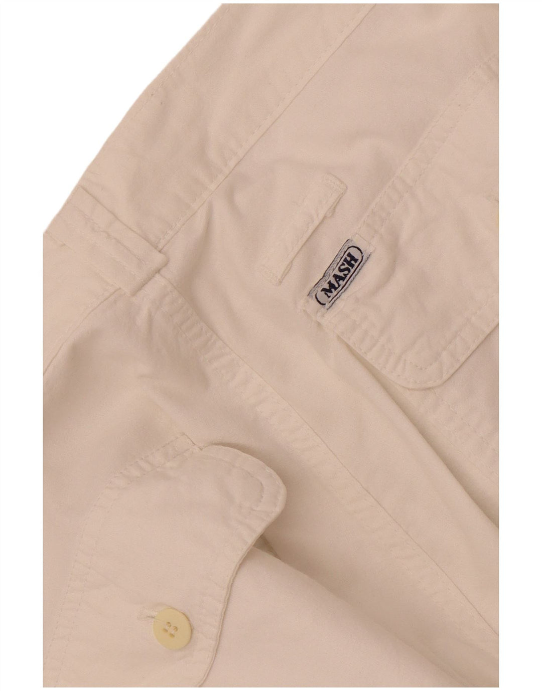 Mash Pantalón chino recto para hombre W30 L32 Blanco