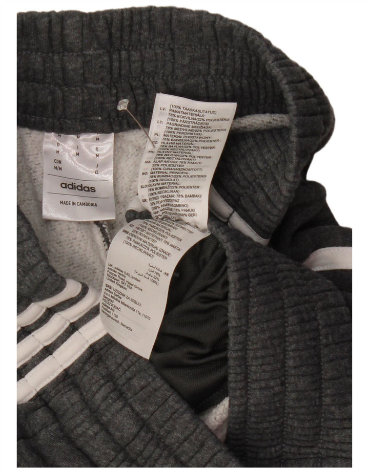 Adidas Hombre Pantalones De Chándal Joggers Gris Medio Algodón
