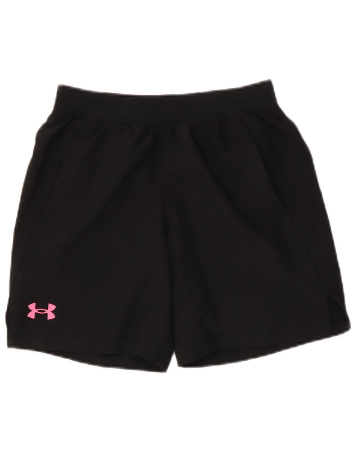 Under Armour Pantalones cortos deportivos con gráficos para niñas 9-10 años Mediano Negro Poliéster