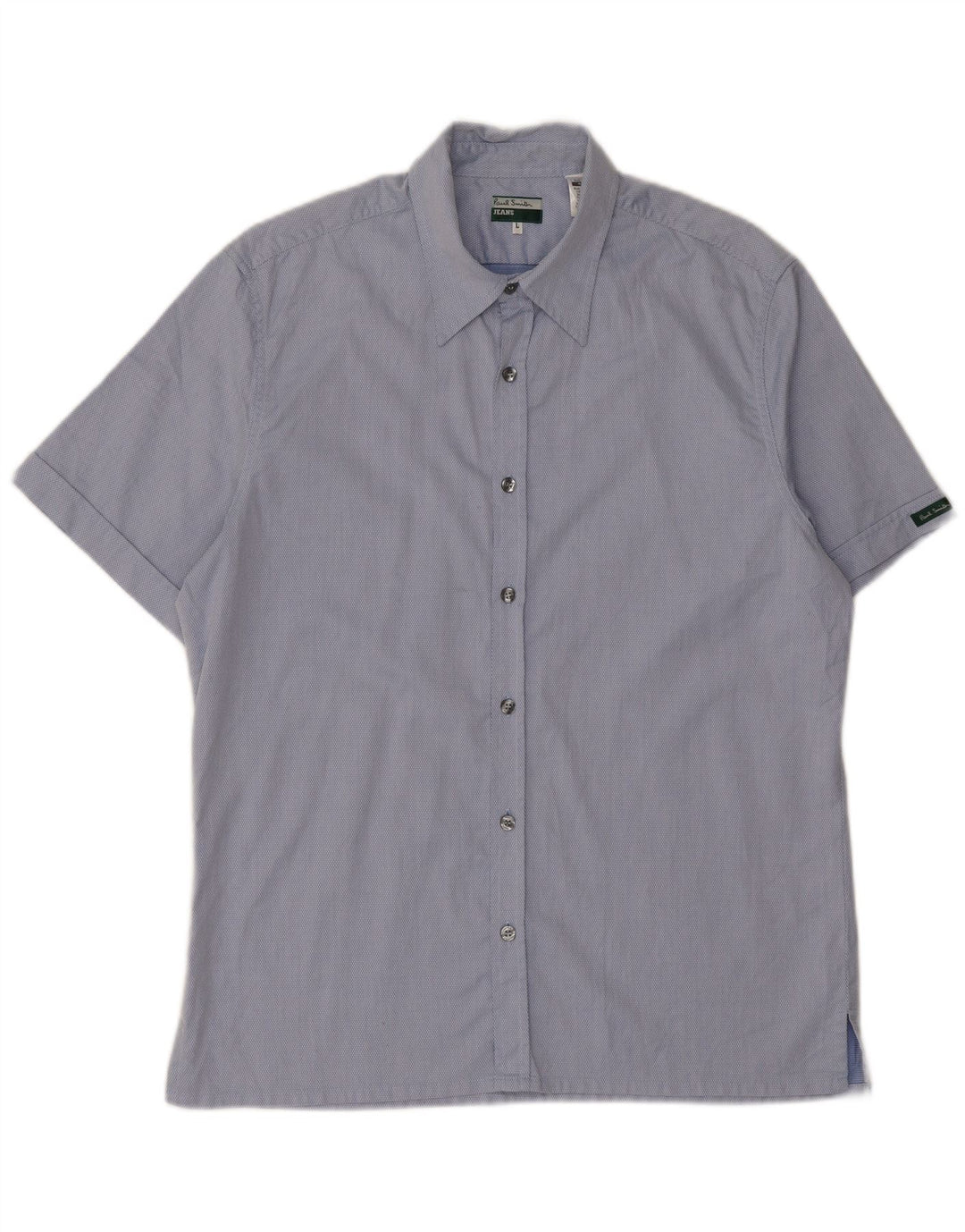 Camisa de manga corta para hombre Paul Smith de algodón con lunares azules grandes
