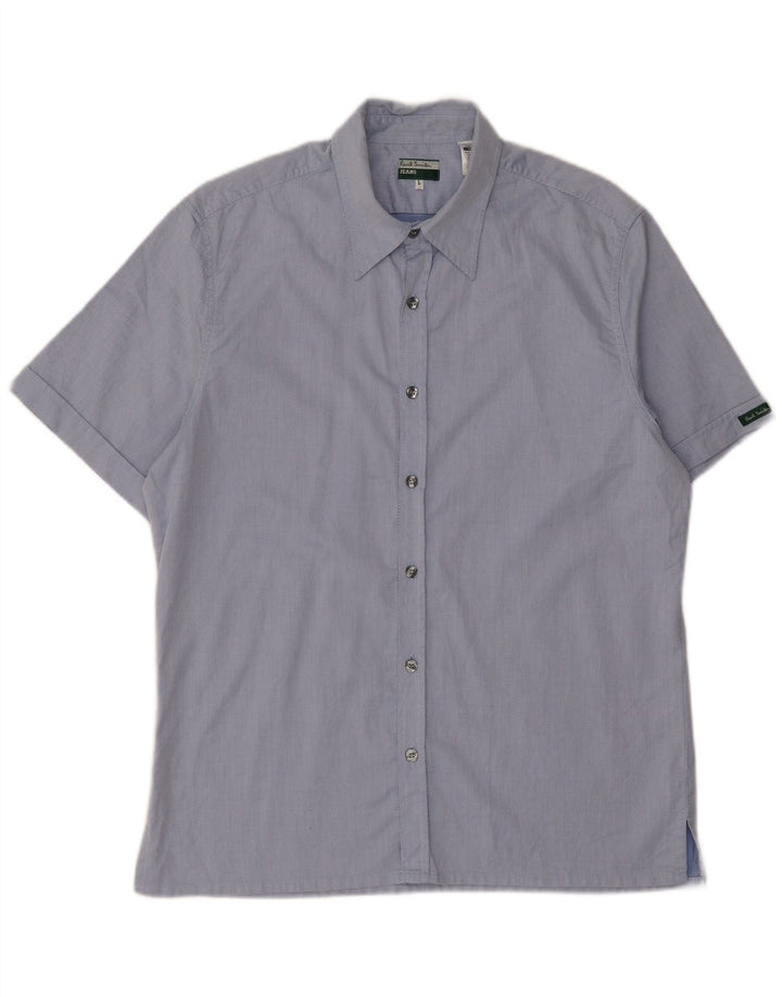 Camisa de manga corta para hombre Paul Smith de algodón con lunares azules grandes