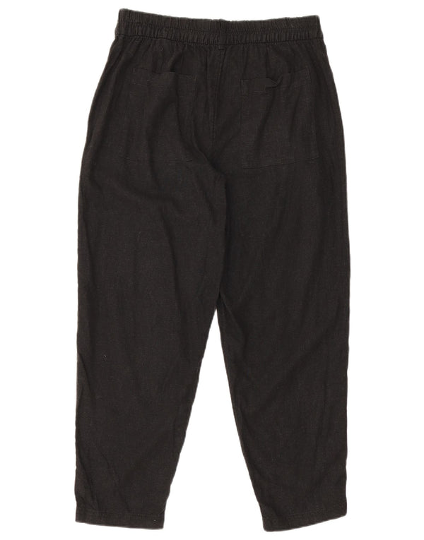 Marks & Spencer Pantalones Cortos Cónicos para Mujer UK 10 Small W30 L24 Negro