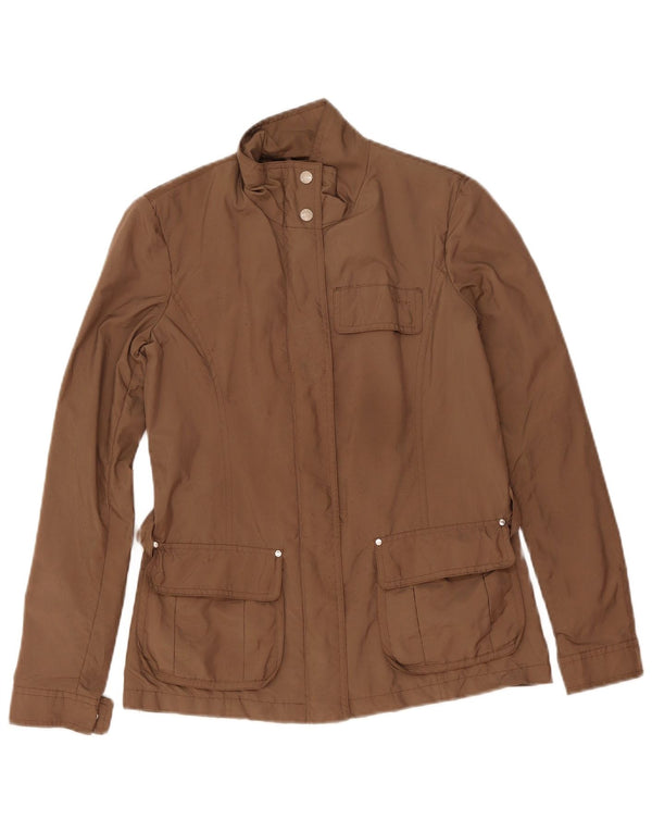 Geox Mujer Respira Utility Jacket UK 8 Small Marrón Poliéster