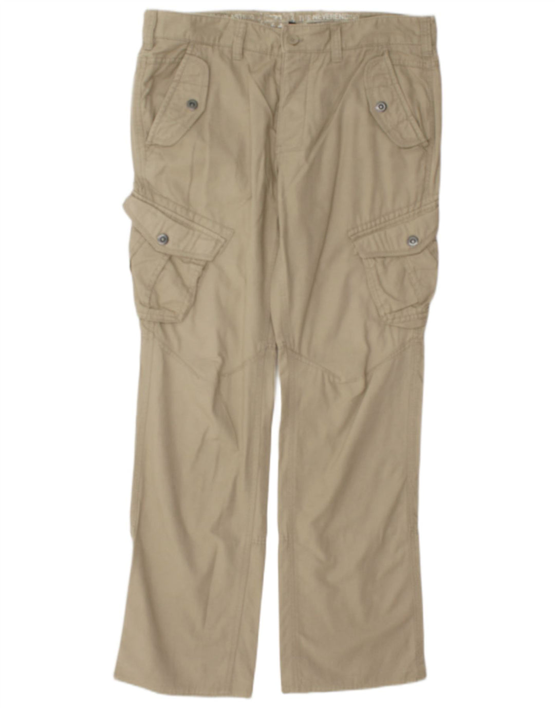 Pantalones cargo rectos vintage para hombre W35 L32 Beige