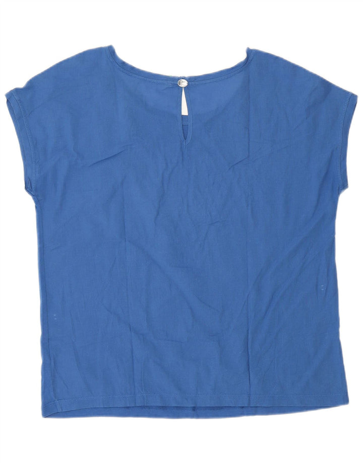Benetton Blusa Mujer UK 46 Large Azul
