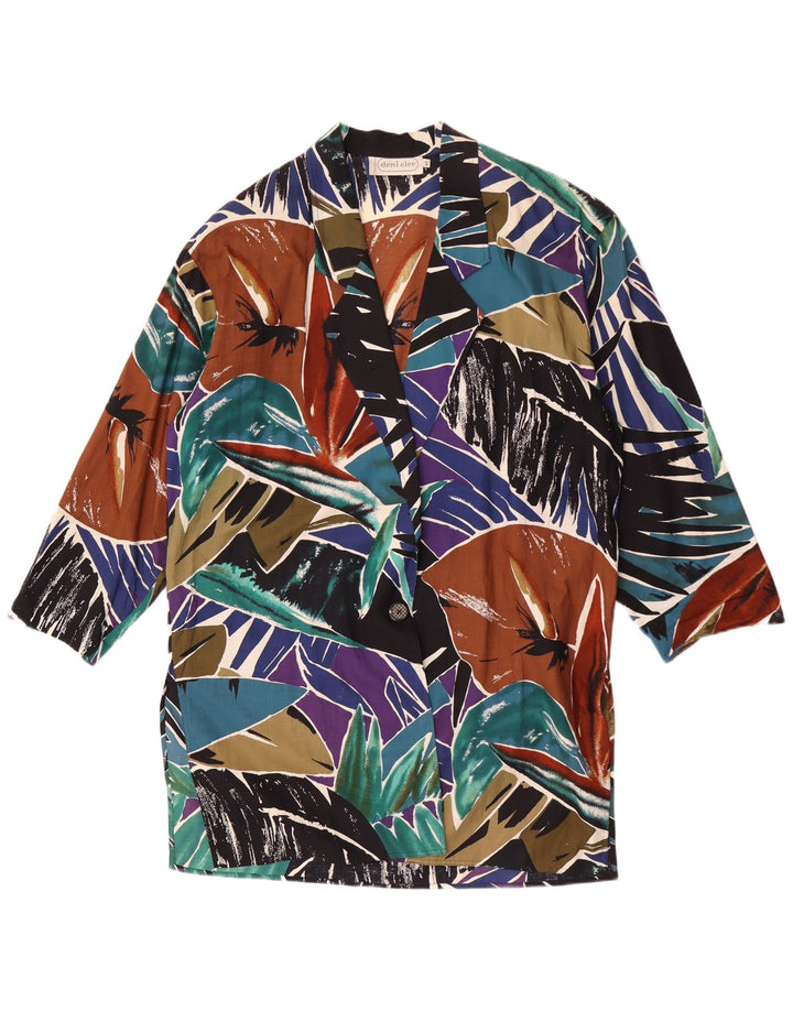 Deni-Cler Cárdigan extragrande para mujer IT 42 Medium Multicolor Floral