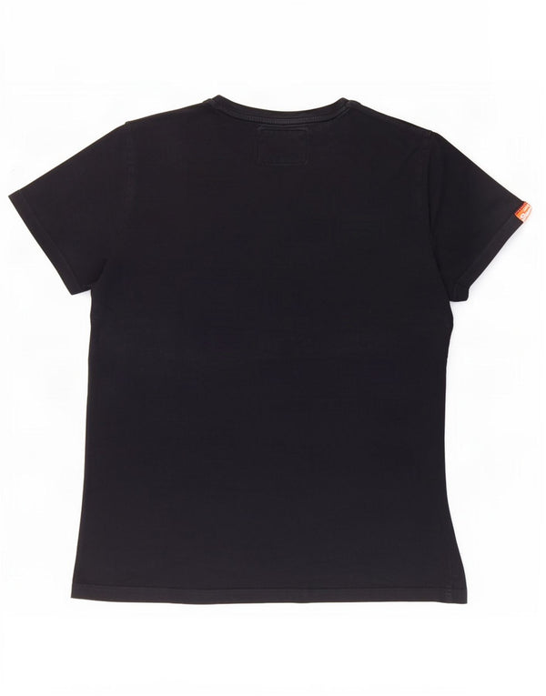 Superdry Hombre Camiseta Top XL Azul Marino Algodón