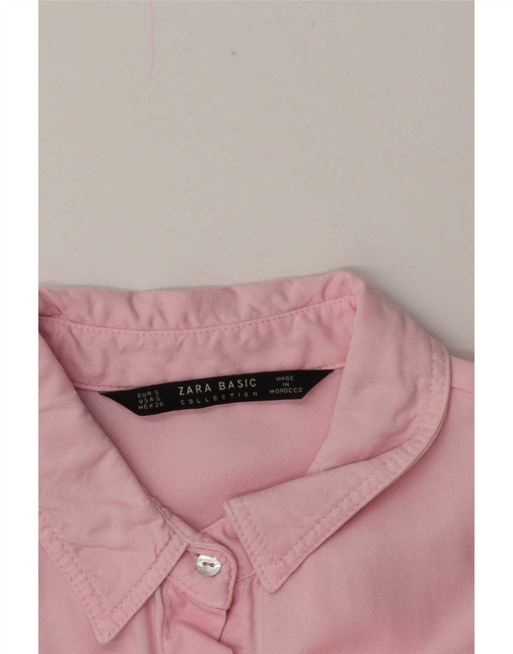 Zara Camisa Militar Extragrande para Mujer UK 10 Small Pink