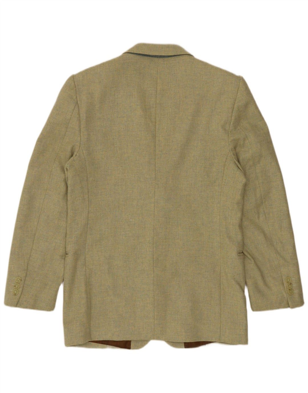 VINTAGE Chaqueta Blazer de 3 Botones para Hombre IT 46 Pequeña Lana Verde