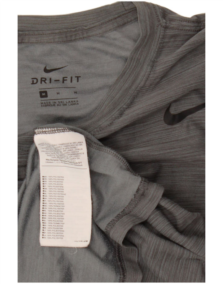 Camiseta Nike Hombre Top Gris Medio Rayas Poliéster