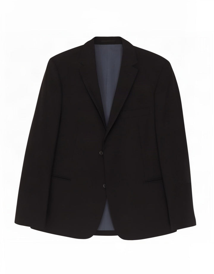 Hugo Boss Chaqueta Blazer de 2 Botones para Hombre US 42 XL Lana Gris