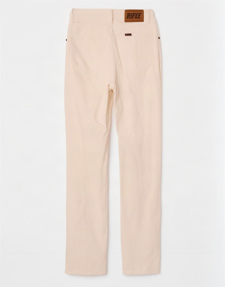 Vaqueros rectos para mujer Rifle W28 L30 Algodón blanco