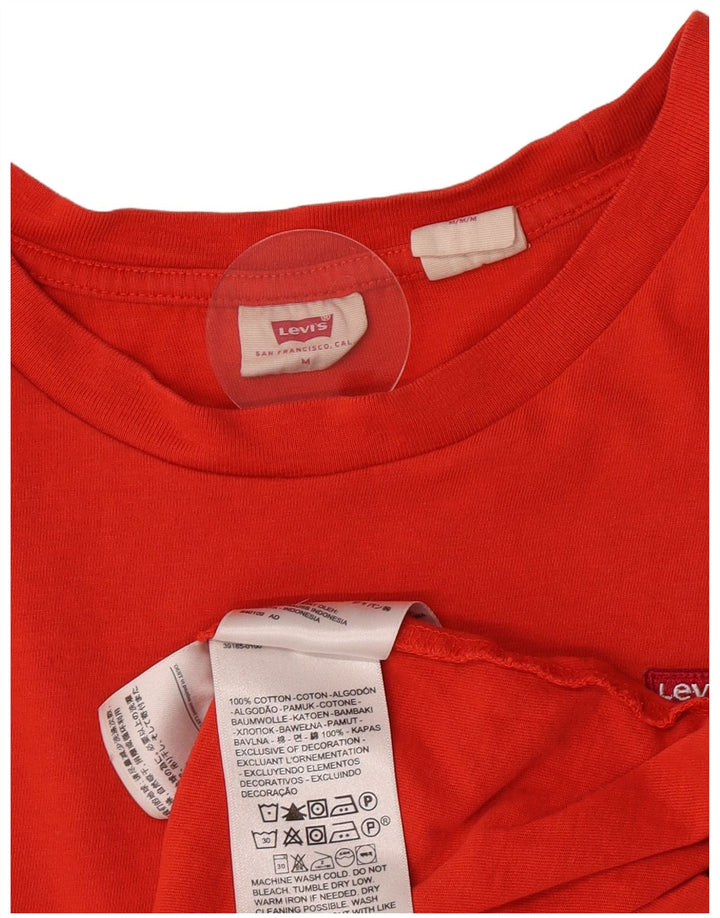 Levi's Camiseta para mujer Top UK 12 Medium Red Cotton