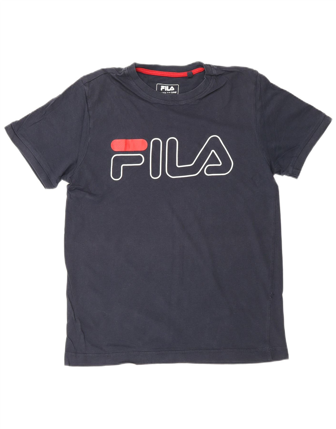 FILA - Camiseta gráfica para hombre, talla pequeña, azul marino