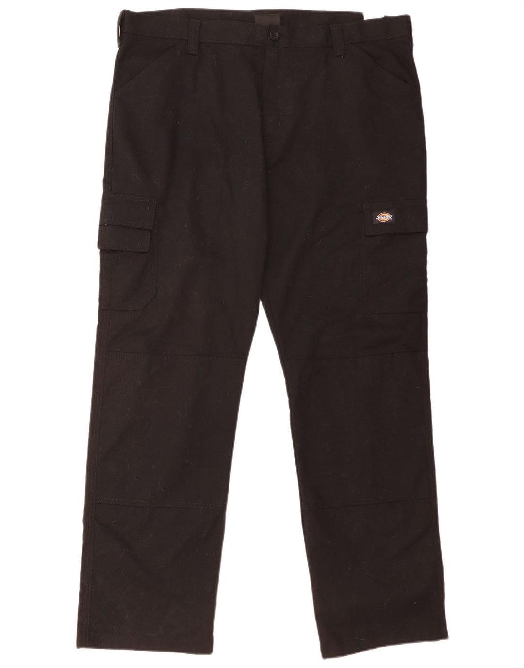 Dickies Pantalones cargo rectos para hombre W40 L32 Poliéster negro
