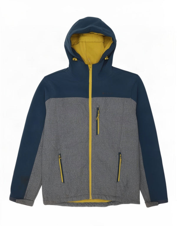 Chaqueta cortavientos para hombre Mountain Warehouse UK 38 Azul medio Colorblock