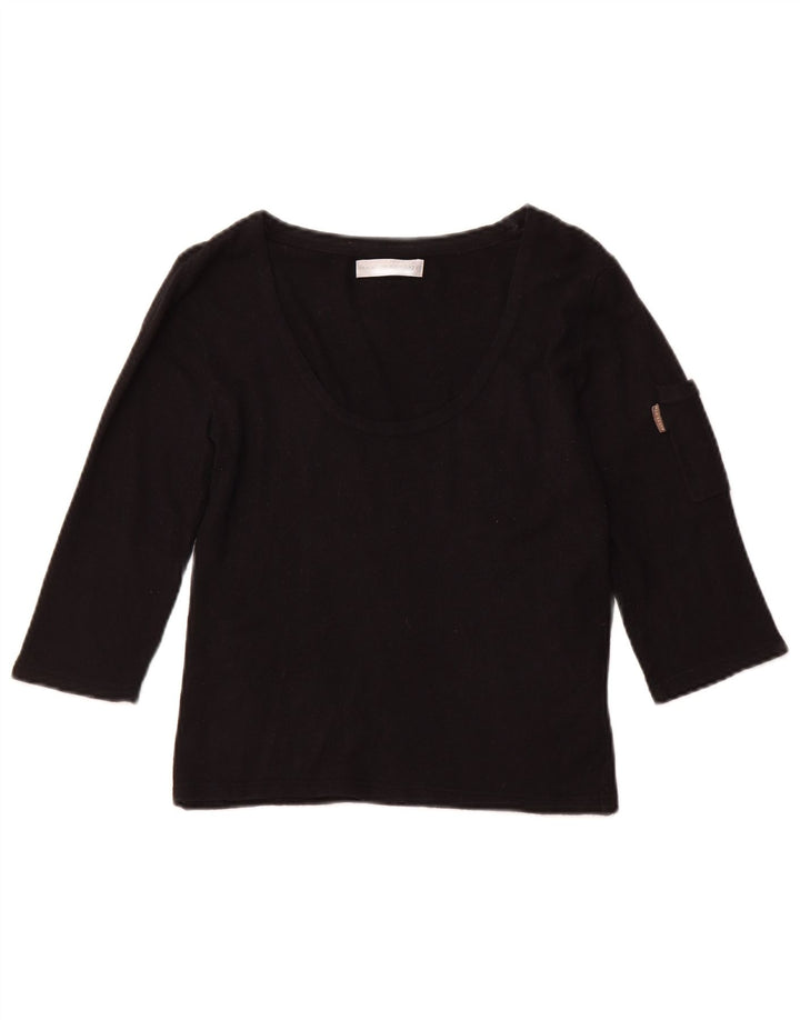 TED BAKER Top para mujer manga 3/4 talla 2 pequeño rayón negro