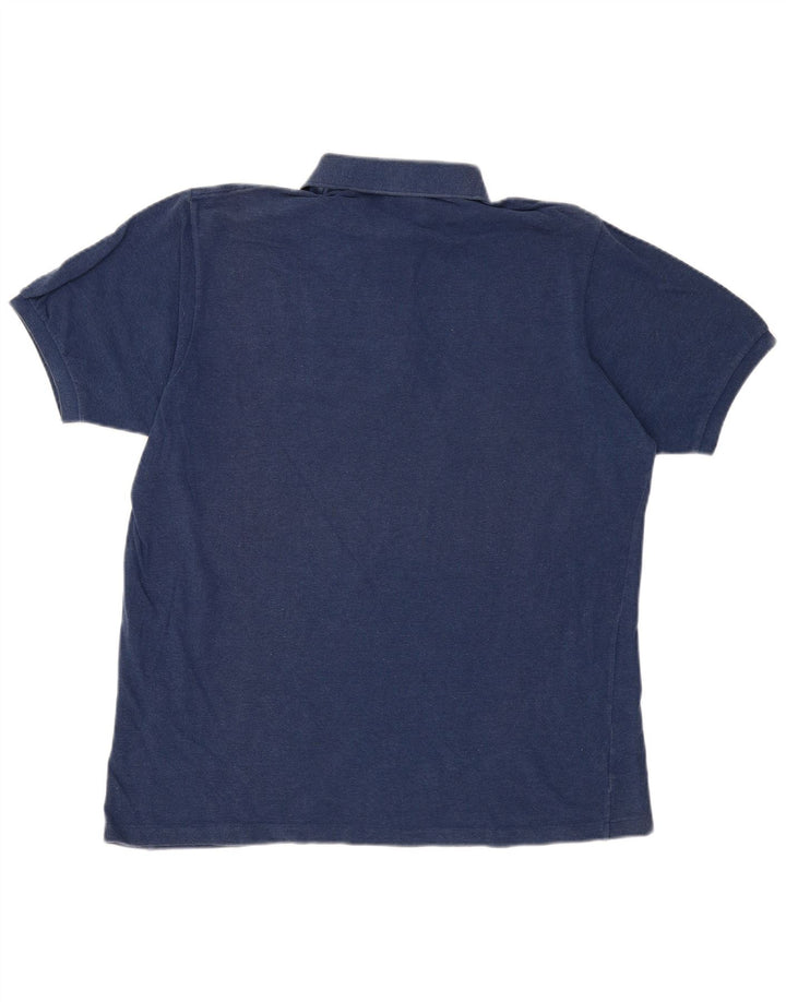 Polo Lacoste para hombre talla 7 2XL algodón azul marino