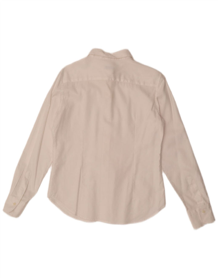 Camisa Superga Mujer IT 46 Grande Algodón Blanco