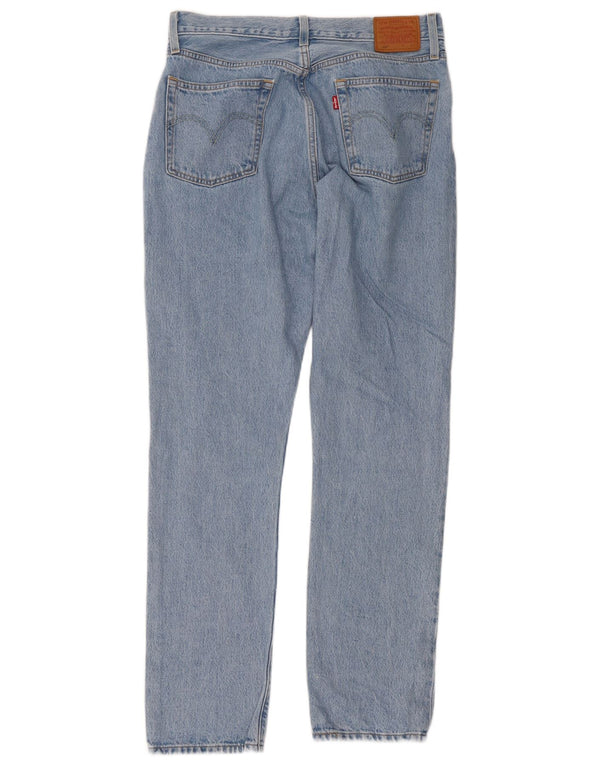 Levi's Mujer 501 Vaqueros Rectos De Cintura Alta W30 L32 Algodón Azul