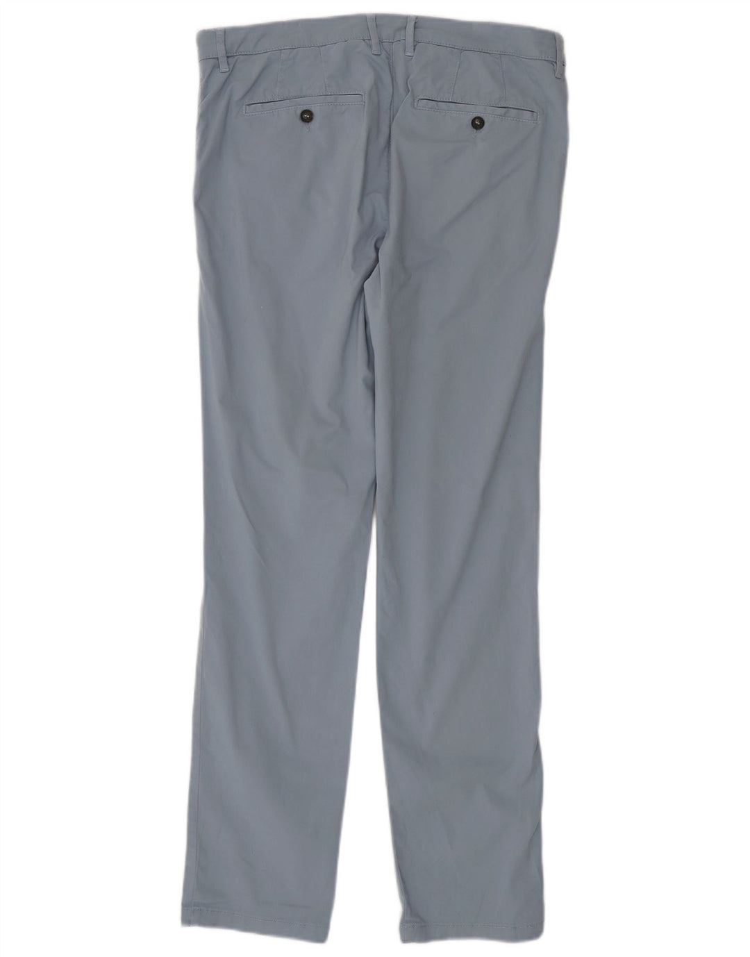 Benetton Pantalón Chino Recto Hombre IT 48 Medium W30 L32 Algodón Azul