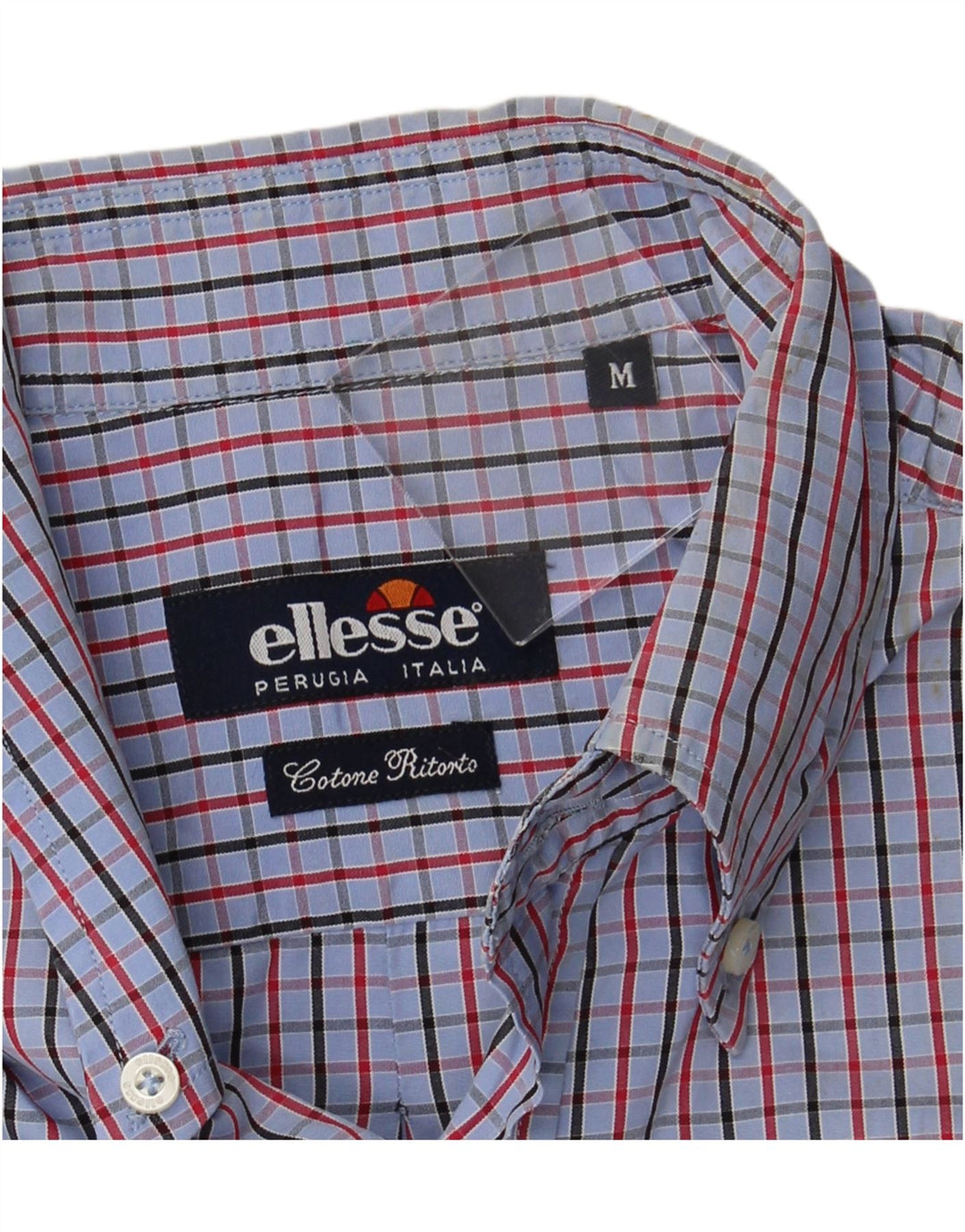 Camisa ELLESSE Hombre Algodón Cuadros Azul Medio
