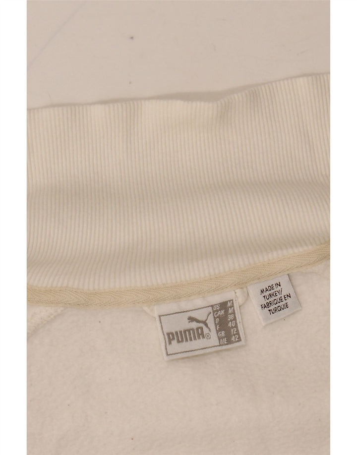 PUMA Chaqueta superior de chándal con gráfico para mujer UK 14 Medium White
