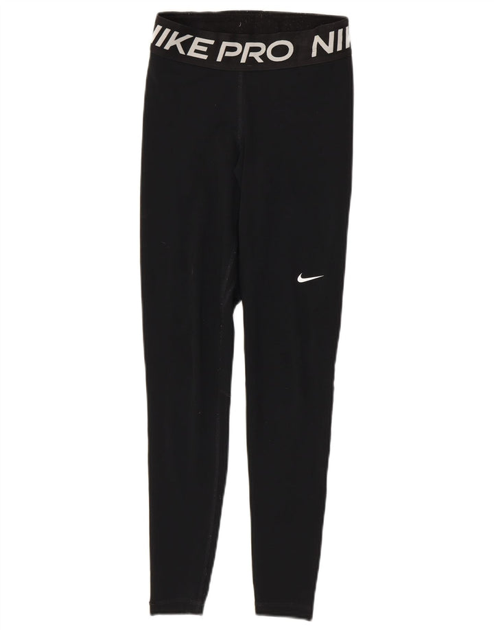 Nike Leggings Dri Fit Graphic para mujer UK 4 XS Poliéster negro