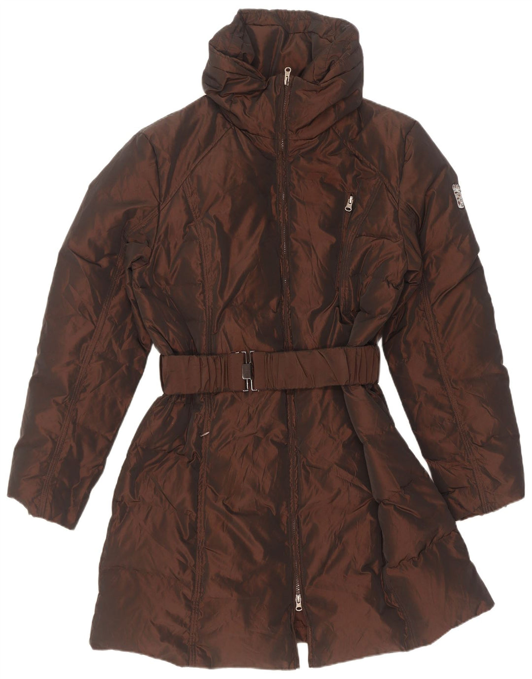 Marina Militare Abrigo acolchado para mujer UK 20 2XL Marrón Poliéster