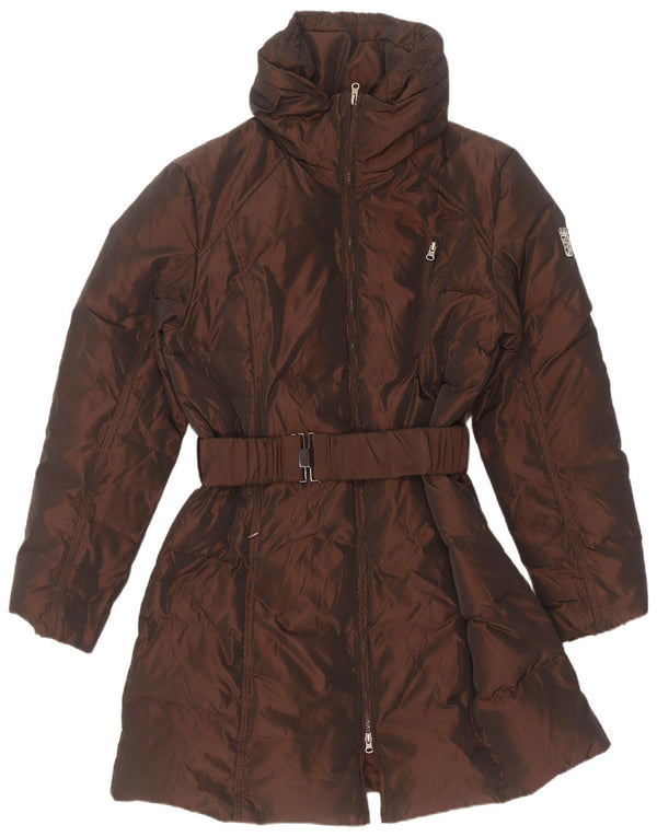 Marina Militare Abrigo acolchado para mujer UK 20 2XL Marrón Poliéster
