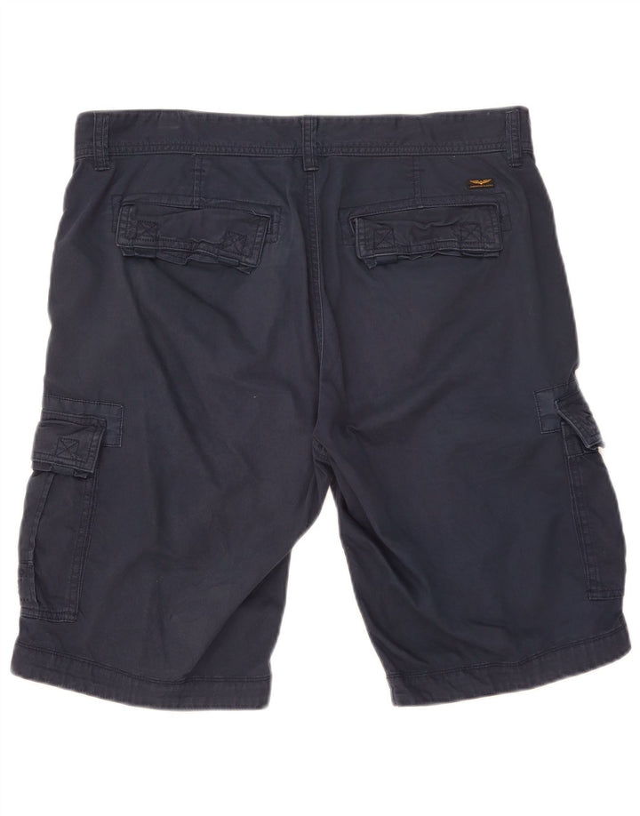 Pme Legend Pantalones cortos cargo para hombre W34 Grande Algodón azul marino
