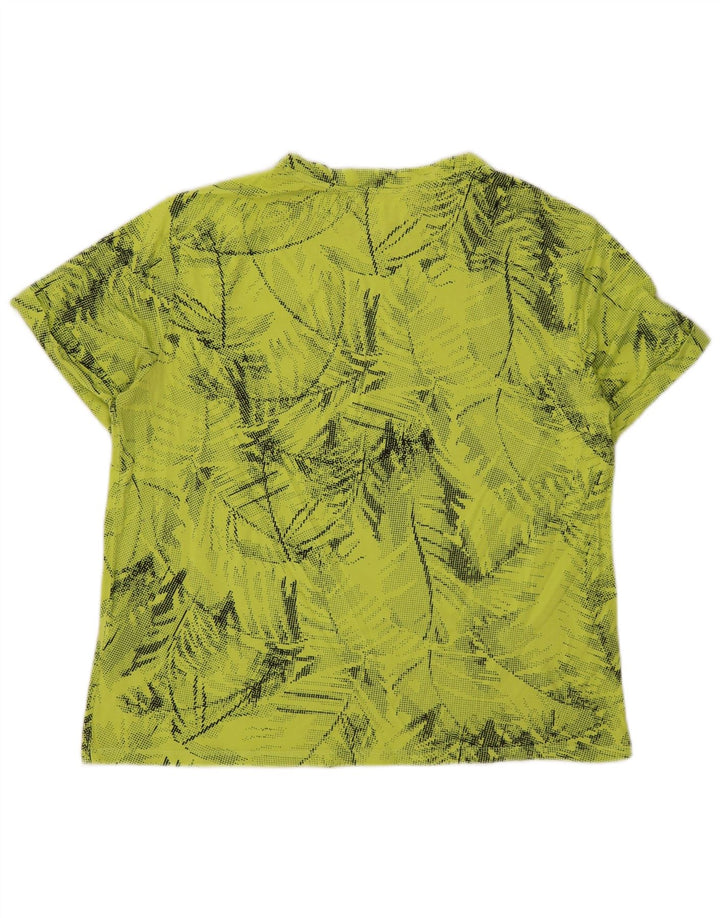 Dkny Hombre Camiseta Gráfica Top Verde Medio Floral