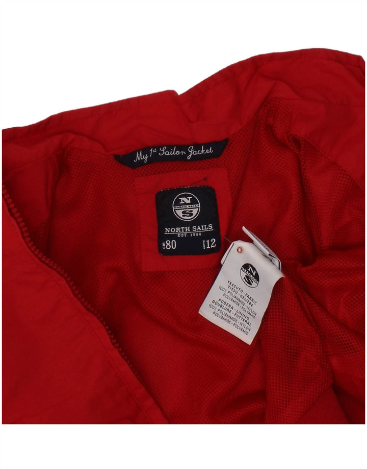 NORTH SAILS Baby Boys Tracksuit Top Jacket 9-12 Months Red Polyamide