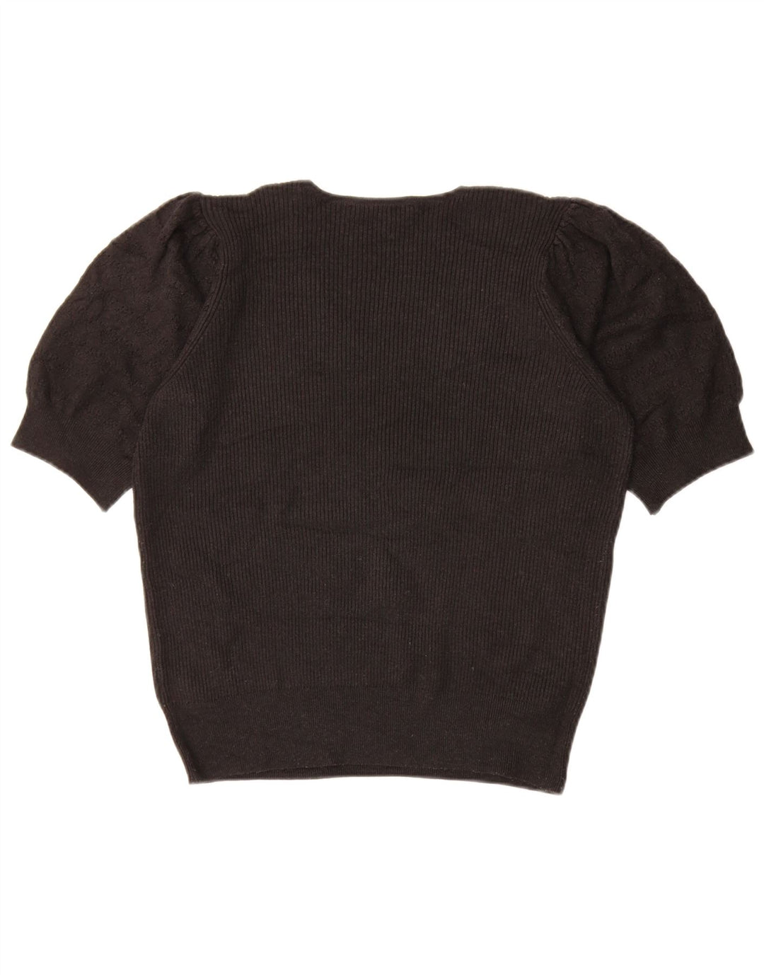 Marks & Spencer Suéter con cuello en V para mujer UK 44 Mediano Negro