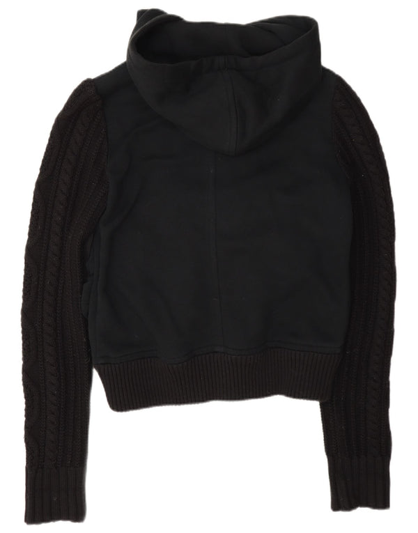 Iceberg Sudadera con capucha y cremallera para mujer IT 44 Medium Azul marino Algodón