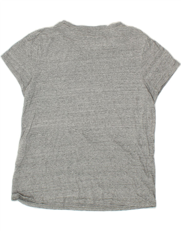 LEVI'S Womens Graphic T-Shirt Top UK 14 Medium Grey Flecked Vintage Levi's and Second-Hand Levi's from Messina Hembry 
