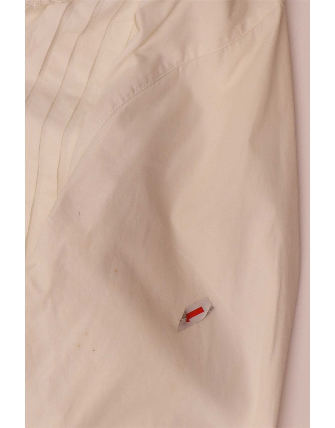 Benetton Camisa De Esmoquin Mujer ES 40 Mediano Blanco