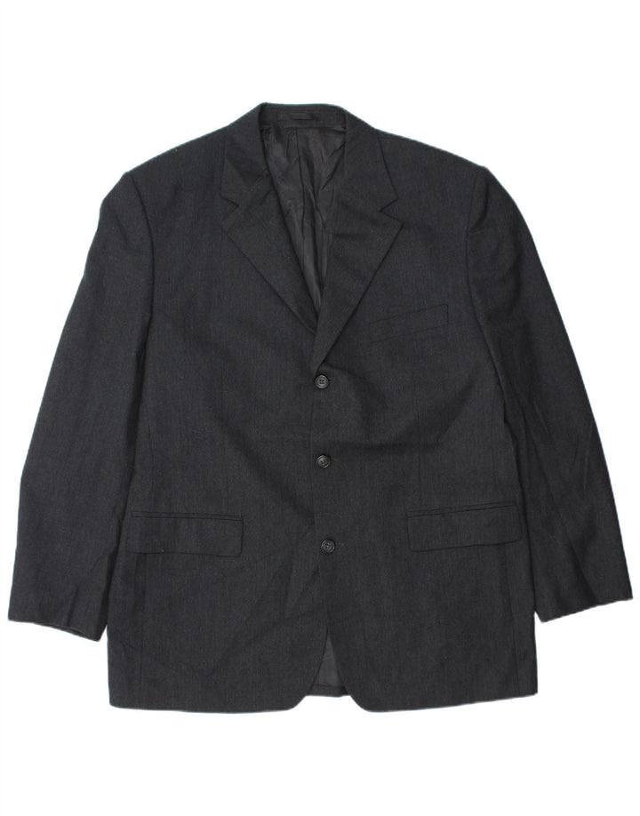 Pierre Cardin Chaqueta tipo blazer de 3 botones para hombre IT 50 Lana gris grande