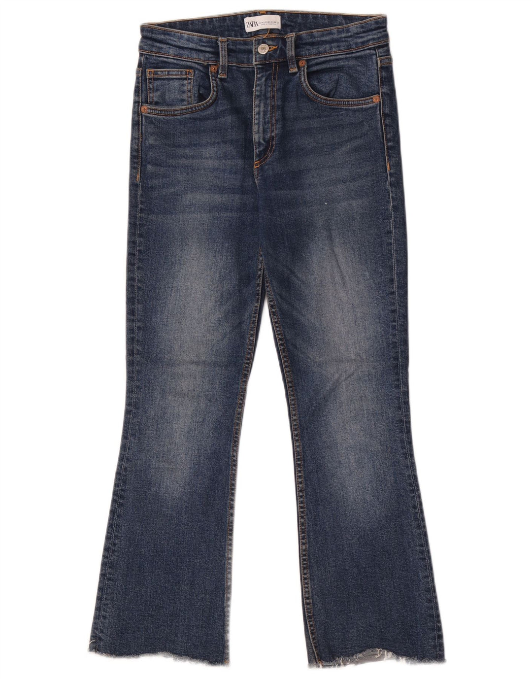 Zara Jeans Bootcut para Mujer EU 38 Small W28 L26 Algodón Azul