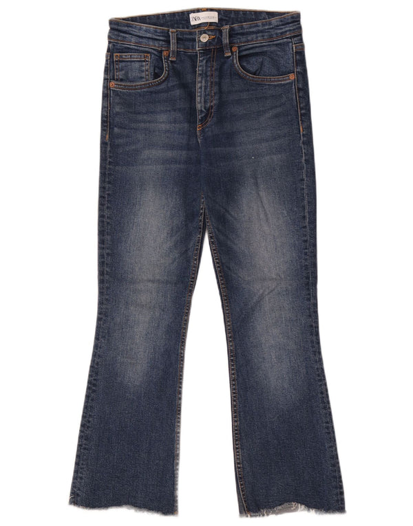 Zara Jeans Bootcut para Mujer EU 38 Small W28 L26 Algodón Azul