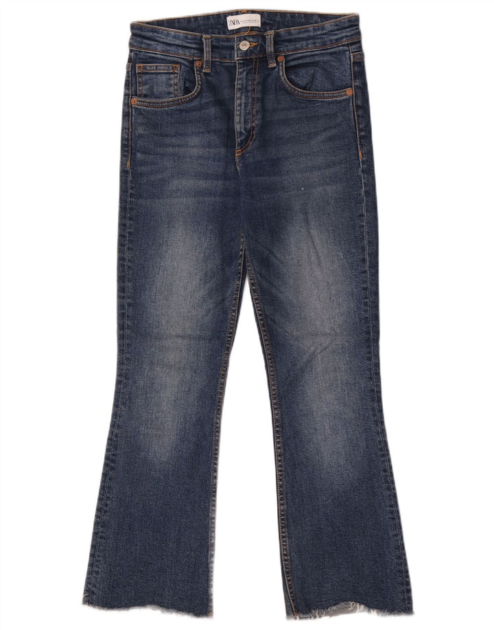 Zara Jeans Bootcut para Mujer EU 38 Small W28 L26 Algodón Azul