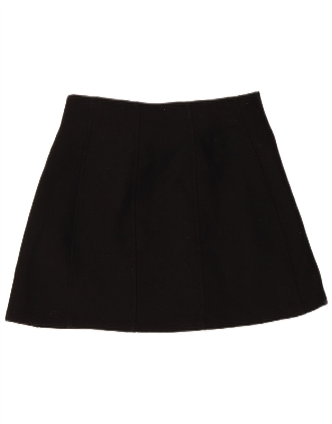 Zara Mujer Mini Falda Pequeña W26 Poliéster Negro